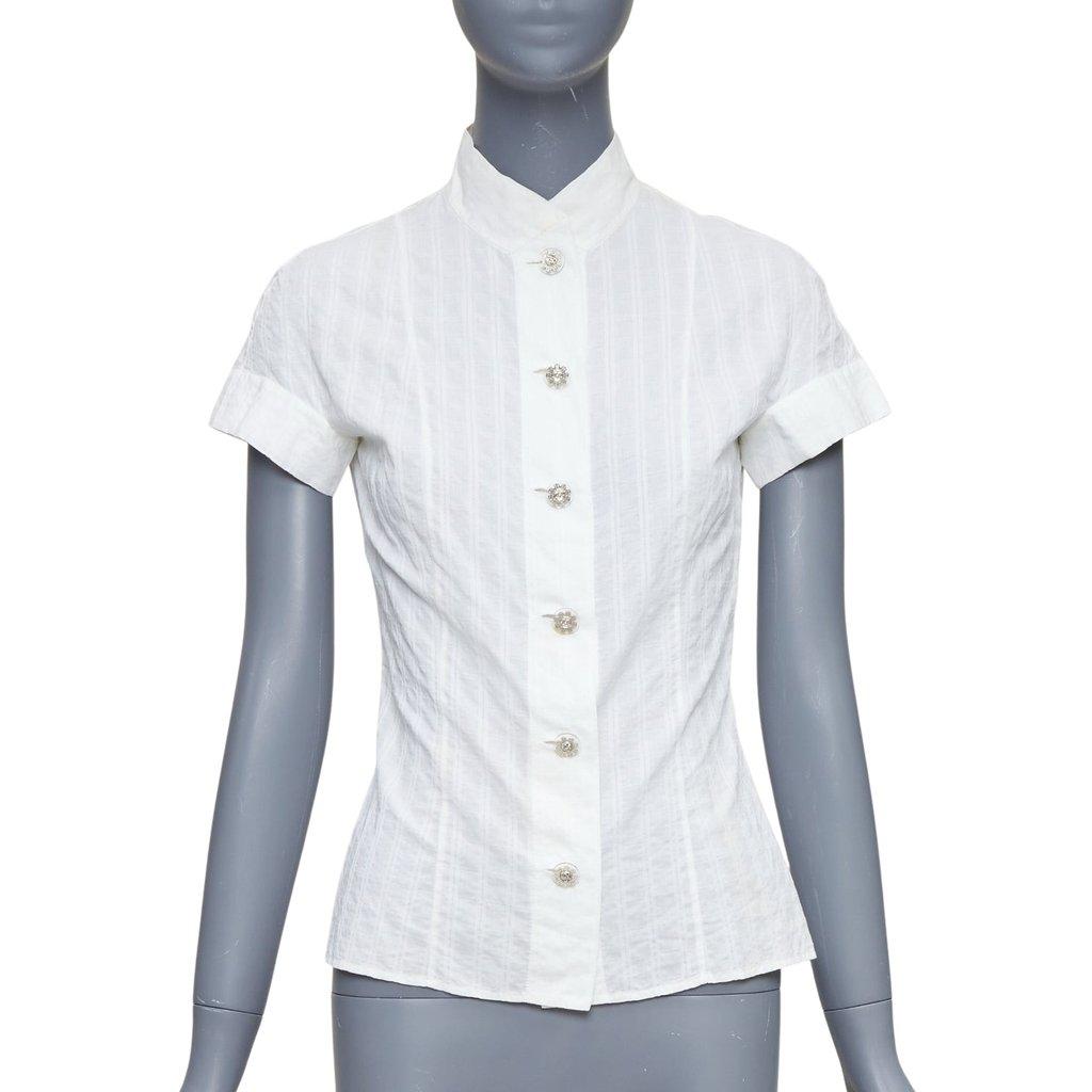 Chanel Ecru Cotton Top
