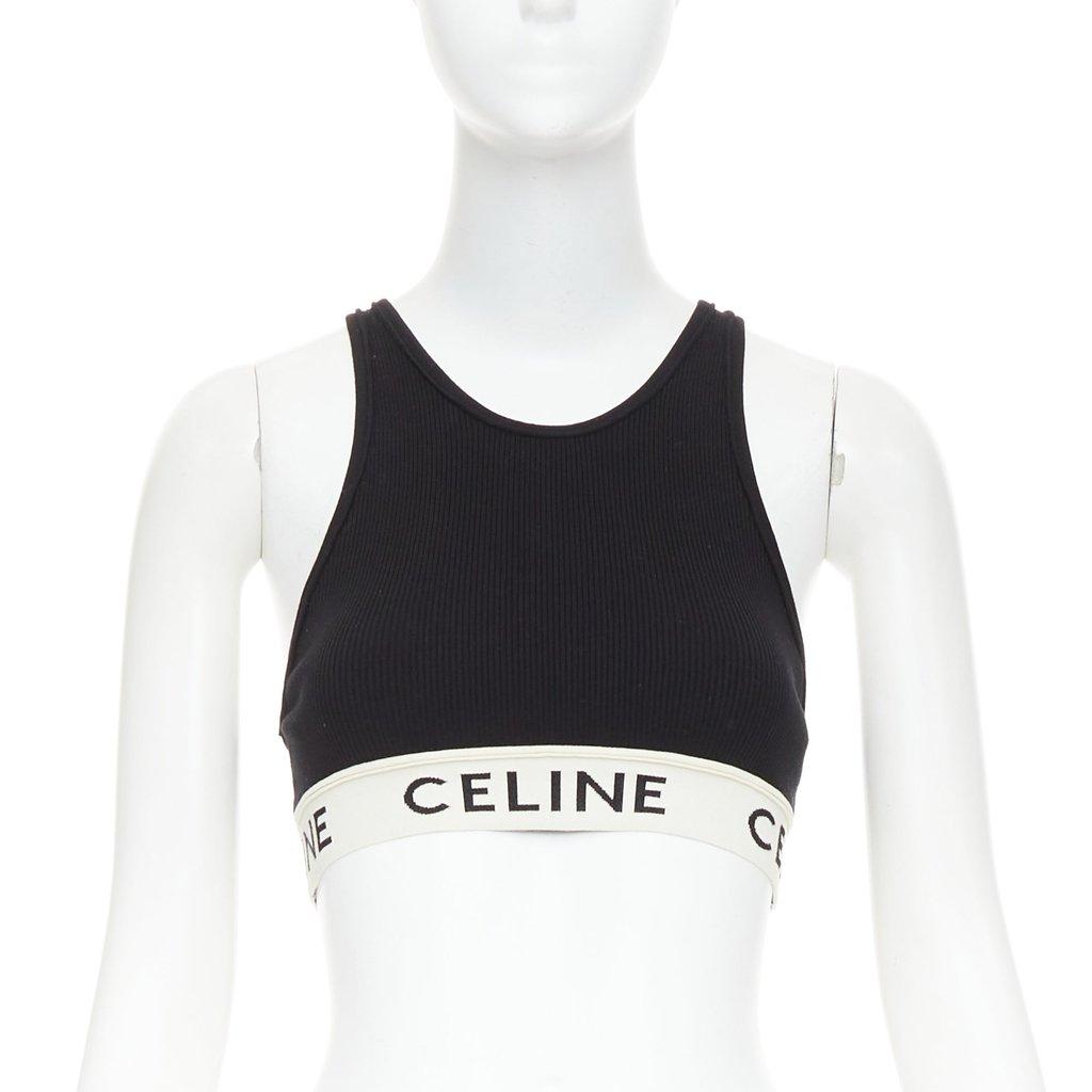 Celine Black Cotton Top