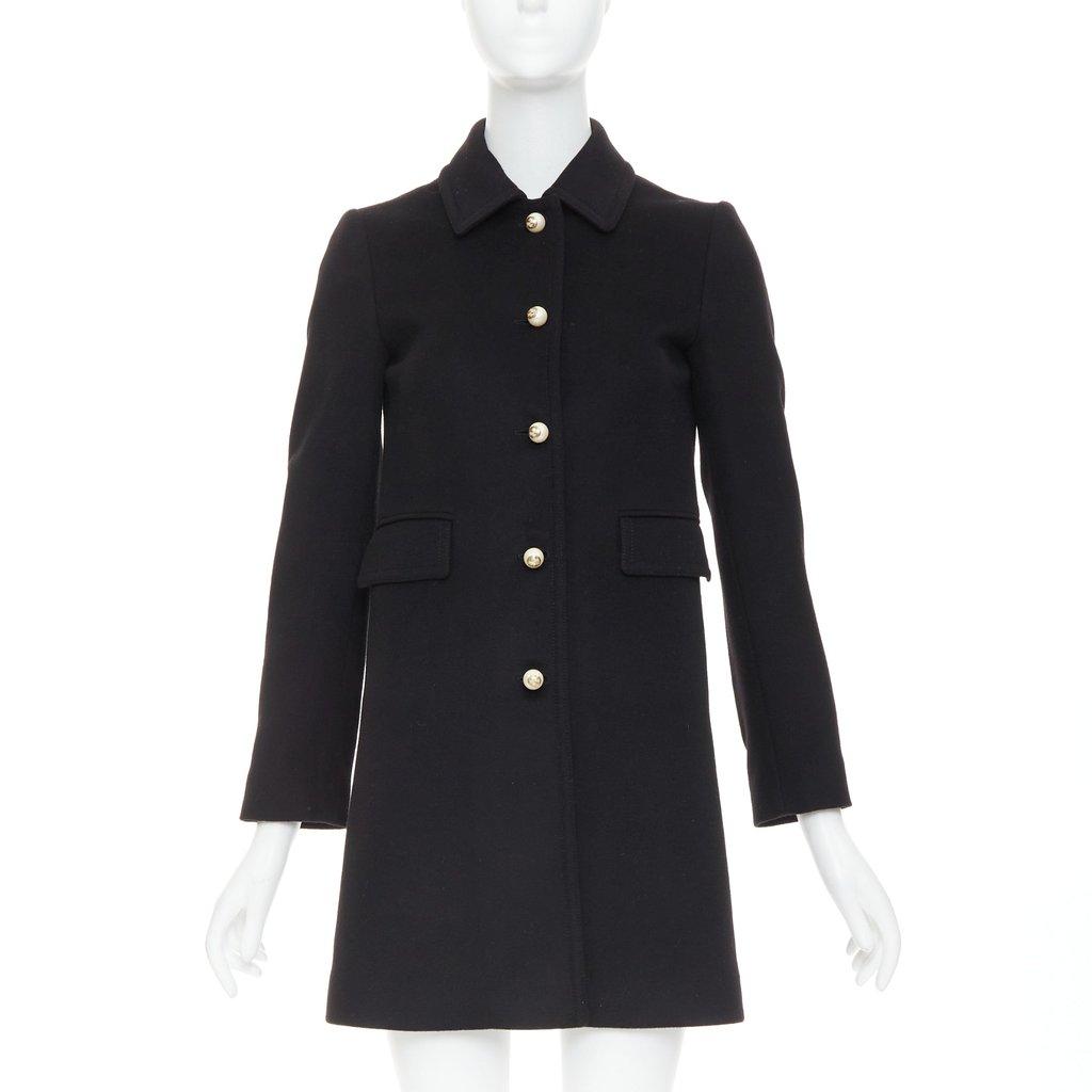 Gucci Black Wool Coat