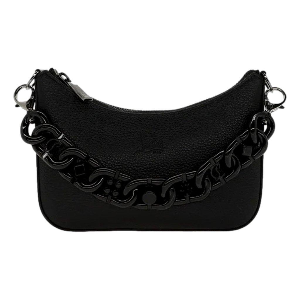 Christian Louboutin Christian Louboutin Loubila Chain Black Leather Mini Shoulder Bag