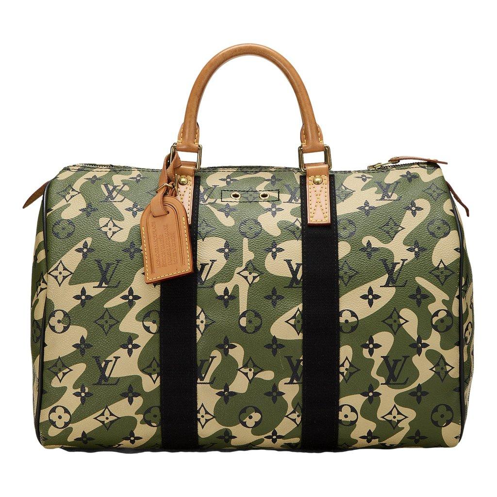 Louis Vuitton Louis Vuitton x Takashi Murakami Monogramouflage Speedy 35 Duffle Handbag