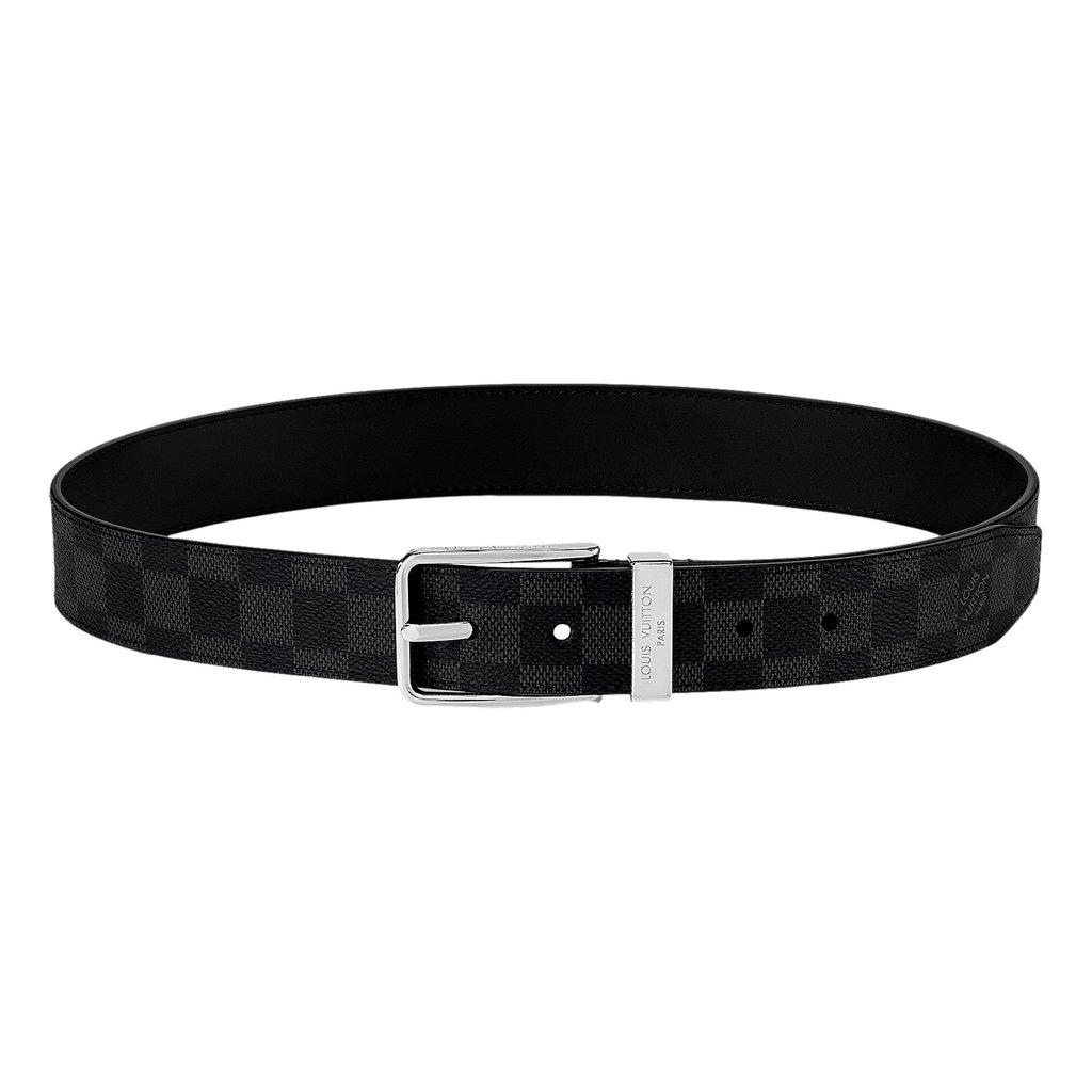Louis Vuitton Louis Vuitton Pont Neuf 35mm Belt Damier Graphite Canvas 95