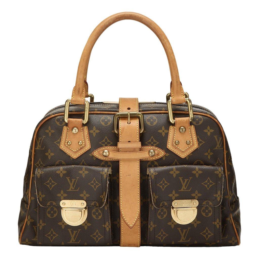 Louis Vuitton Louis Vuitton Manhattan GM Shoulder Bag in Monogram Canvas with Leather Trim