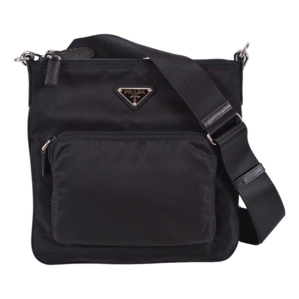 Prada Prada Tessuto Nylon Sport Black Messenger Crossbody Bag