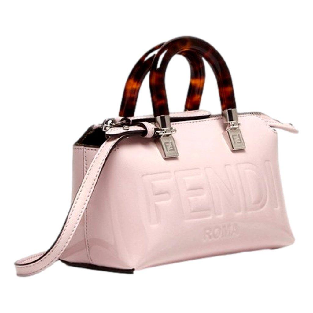 Fendi Fendi By The Way Mini Boston Bag Light Pink Patent Leather Top Handle