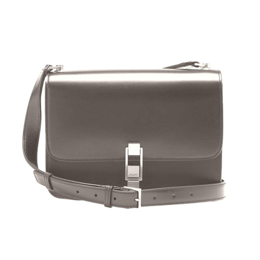 Saint Laurent Saint Laurent Carre Taupe Ultra Soft Calf Leather Shoulder Bag