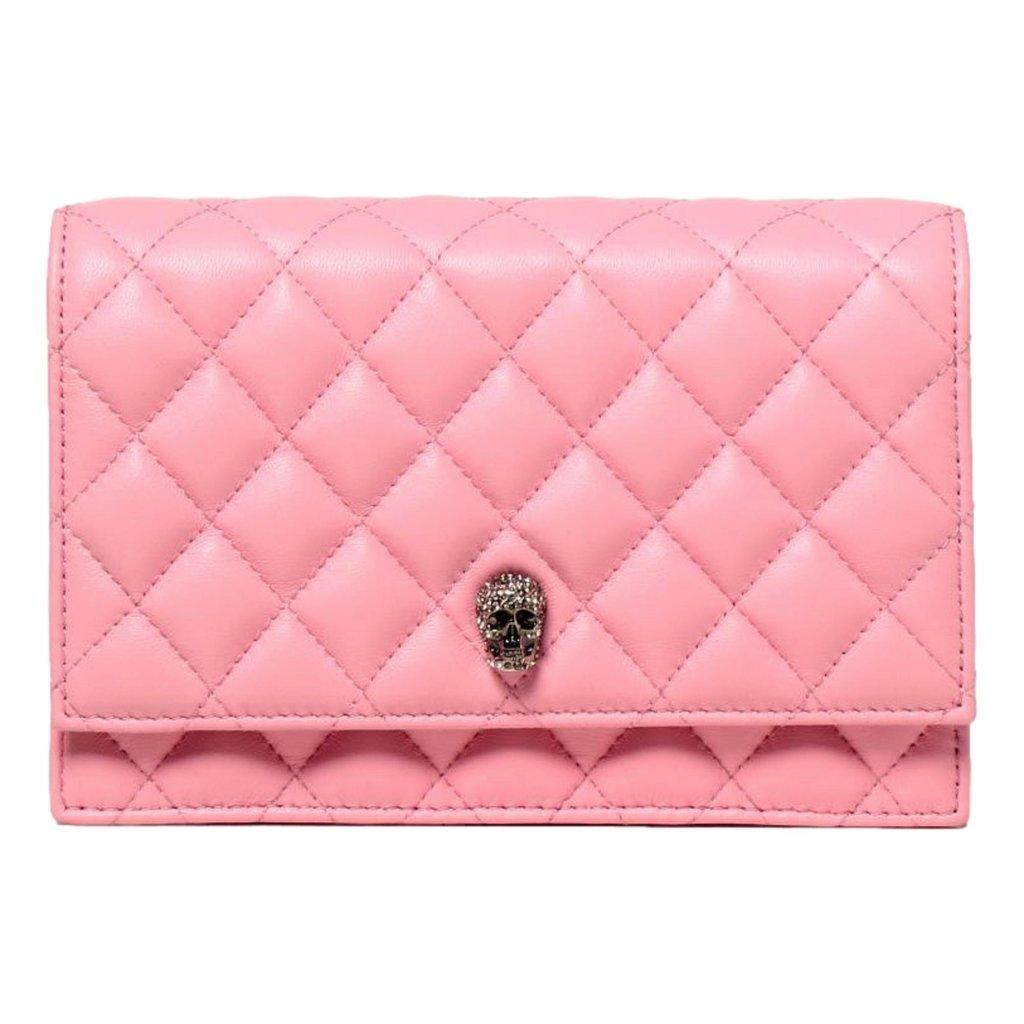 Alexander McQueen Alexander McQueen Pink Quilted Leather Skull Shoulder Bag