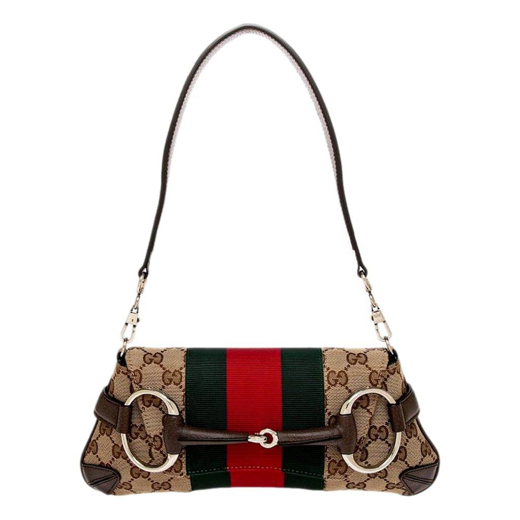 Gucci Gucci Horsebit Supreme Canvas Web Stripe Small Chain Shoulder Bag