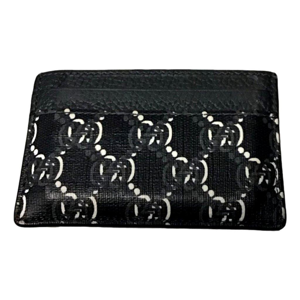 Gucci Gucci GG Shadow Black White Card Holder Wallet
