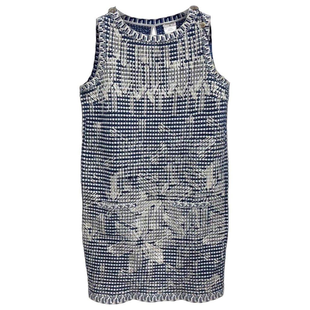 Chanel Navy Synthetic Dress