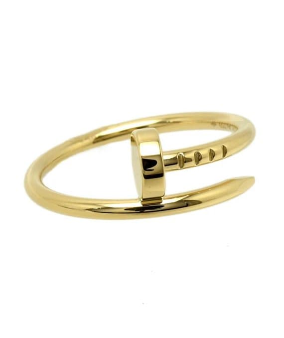 Cartier خاتم جوست أون كلو صغير الحجم من الذهب عيار 18 قيراطًا (750YG)