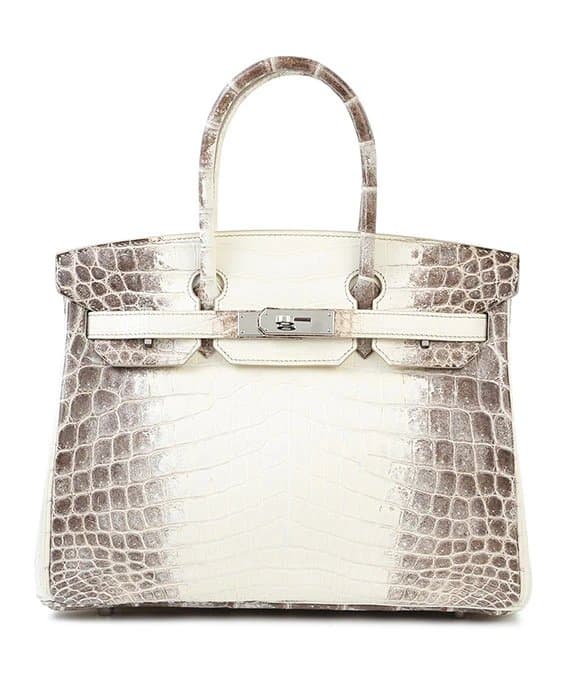 Hermès 2016 Birkin 30 Himalaya Handbag in Niloticus Crocodile Leather with Palladium Hardware