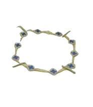 Van Cleef & Arpels قلادة عتيقة من الذهب الأصفر عيار 18 قيراطًا بتصميم ألامبرا مكون من 10 نقوش