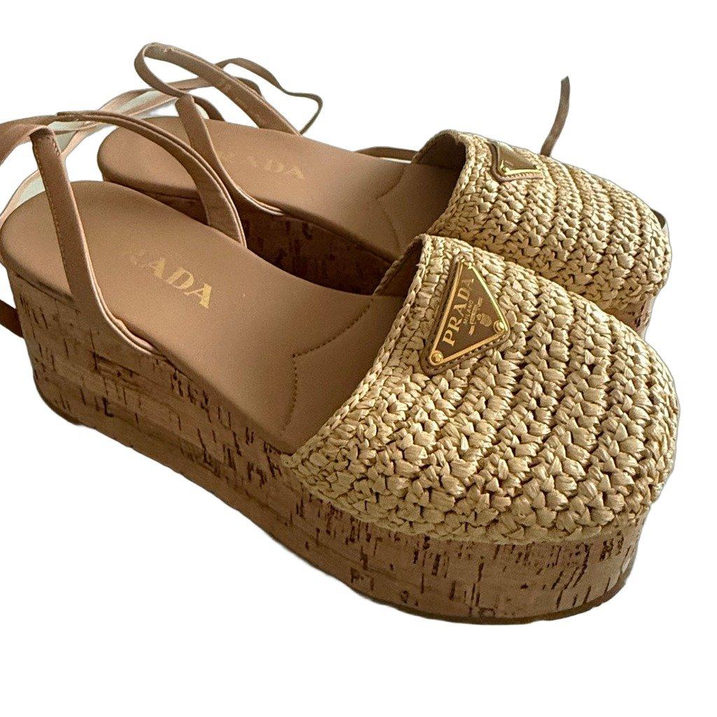 Prada Prada wrap around sandals