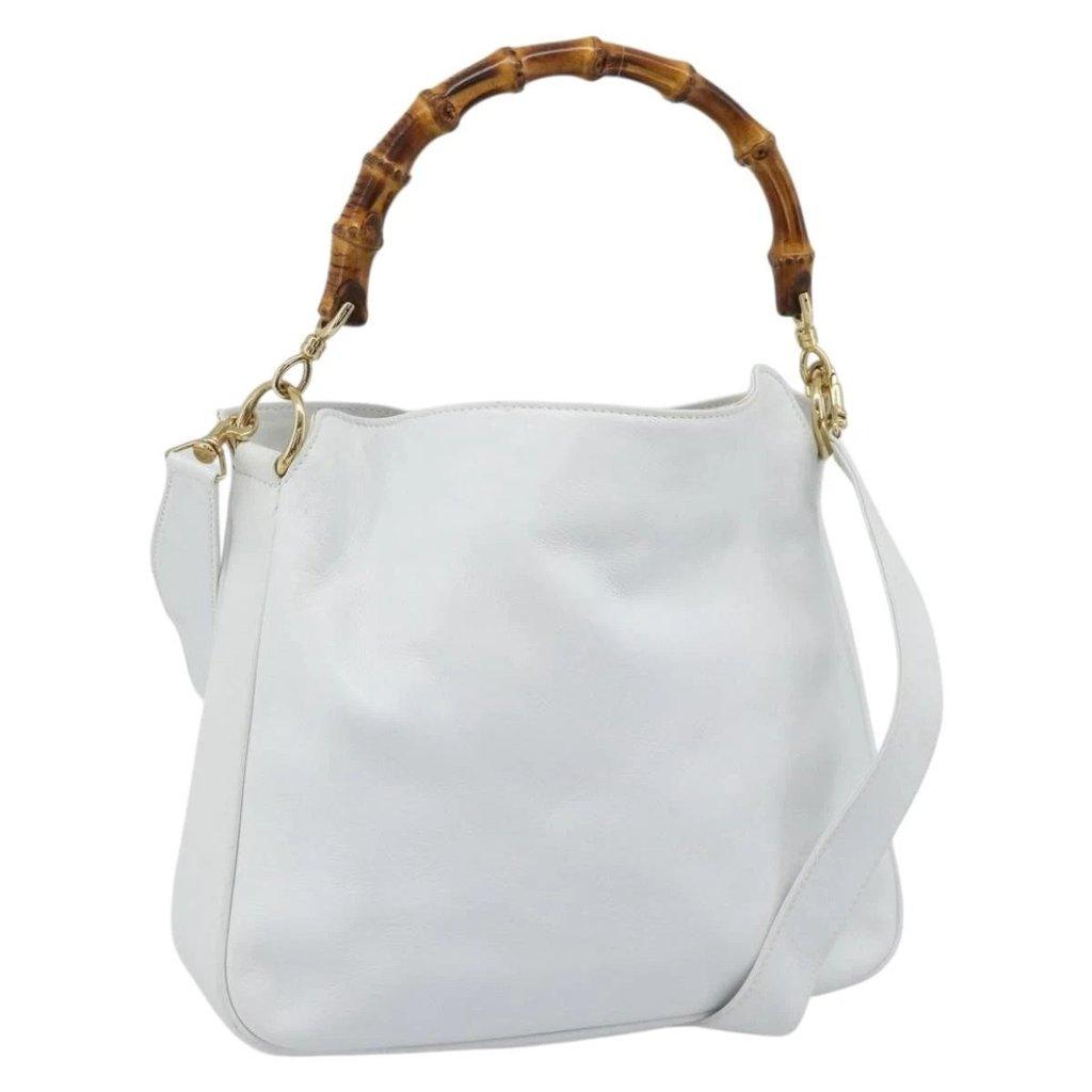 Gucci Bamboo leather shoulder bag