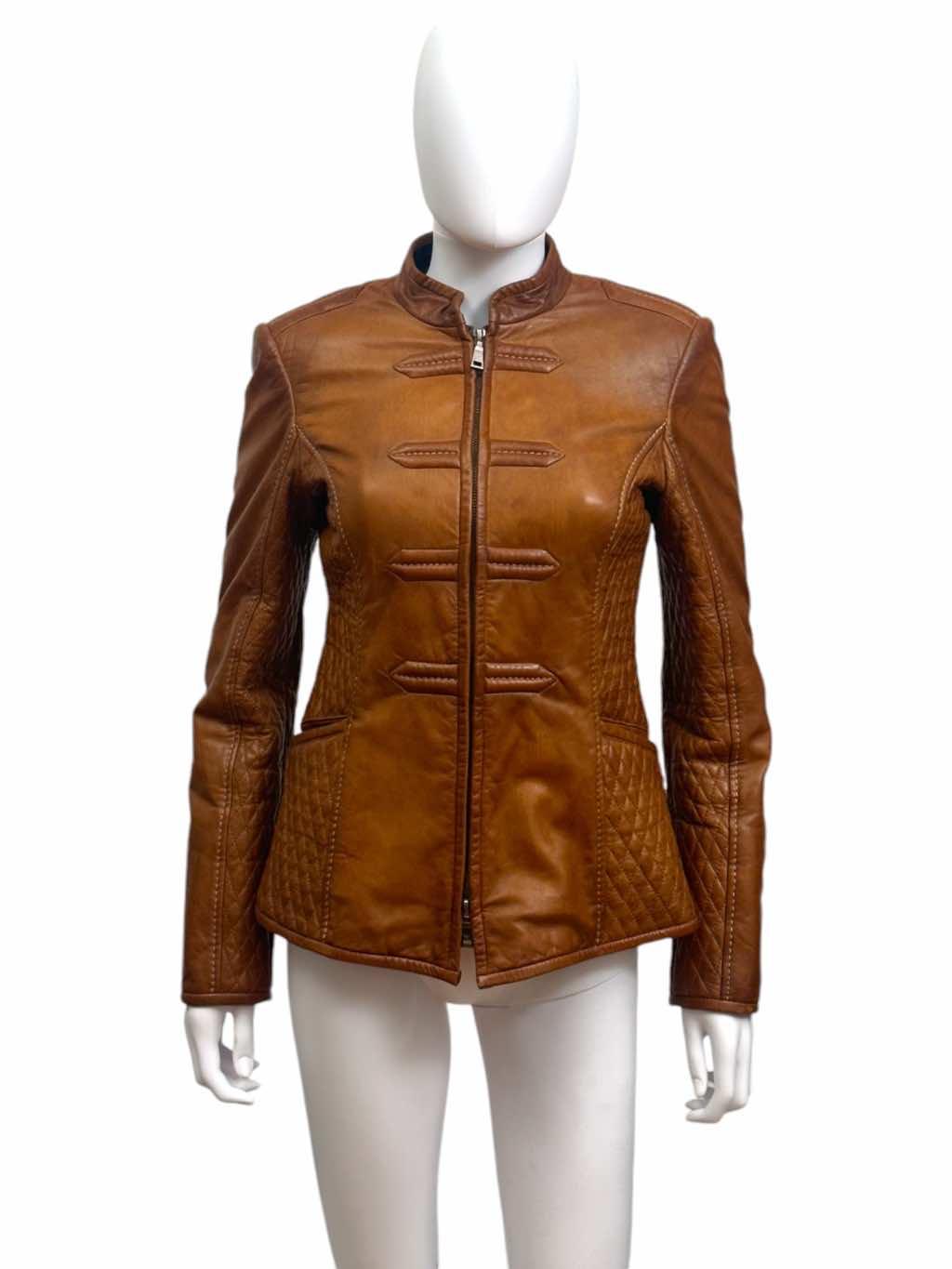 Giorgio Armani Brown Leather Jacket