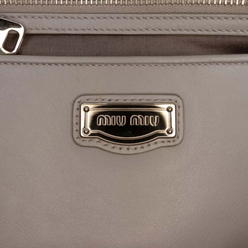 Miu Miu Vitello Soft Calf Tote Other Leather Very good condition - Box View