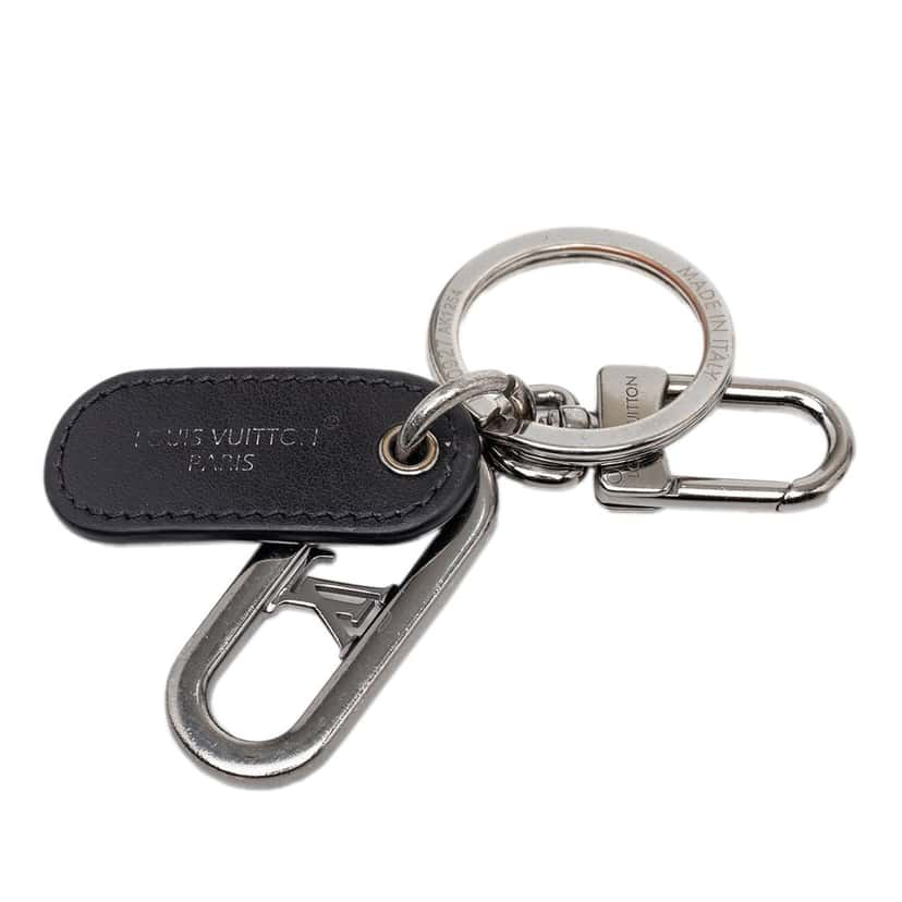 Louis Vuitton Monogram Eclipse LV Padded Circle Bag Charm And Key Holder Black Very good condition - Back View