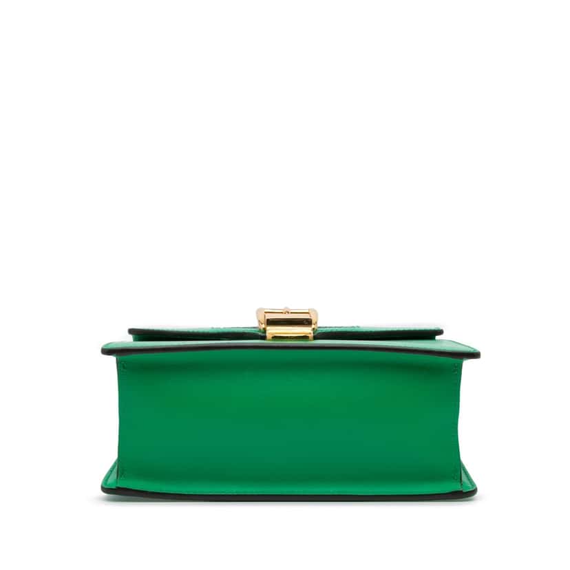 Gucci Mini Leather Sylvie Satchel Green Leather Good condition - Inside View