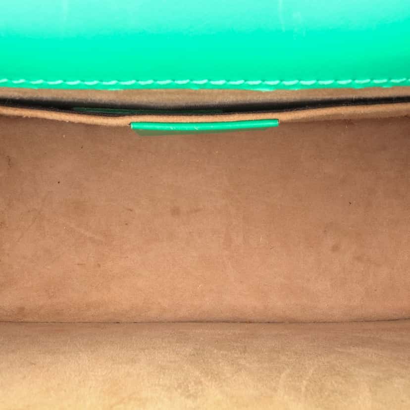 Gucci Mini Leather Sylvie Satchel Green Leather Good condition - Model View