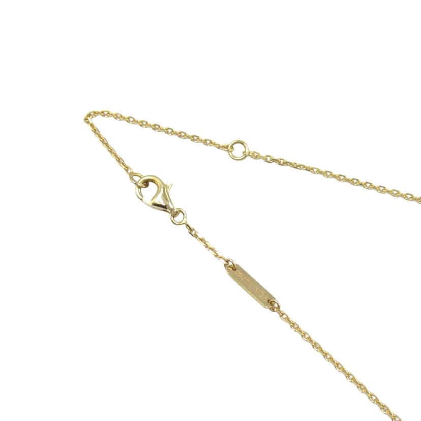 Van Cleef & Arpels 18K Yellow Gold and Onyx Vintage Alhambra Pendant Necklace Gold Gold Good condition - Back View