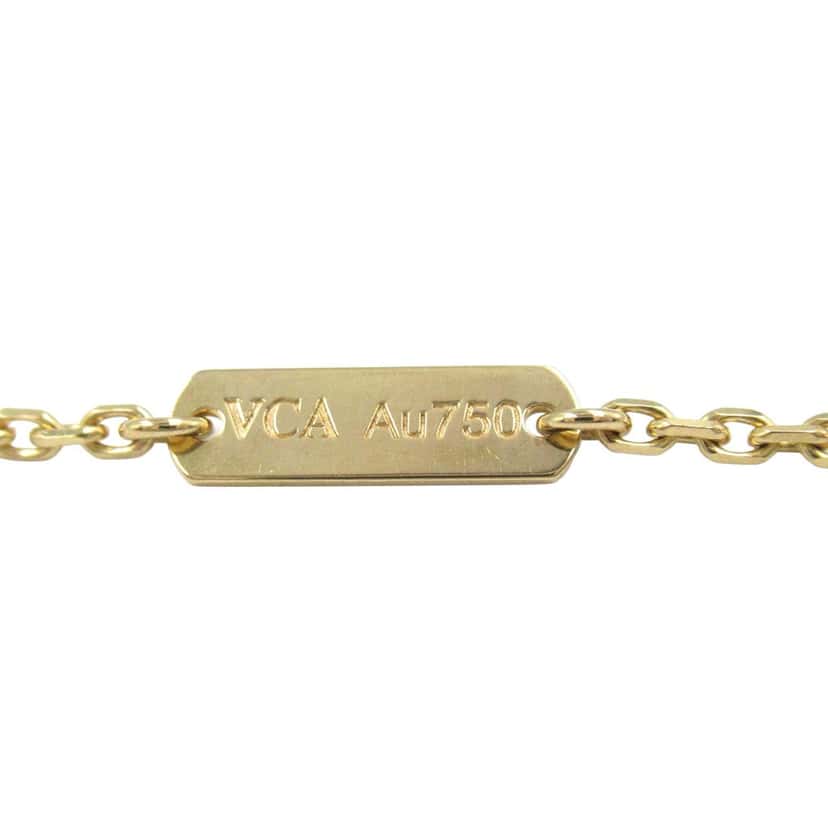 Van Cleef & Arpels 18K Yellow Gold and Onyx Vintage Alhambra Pendant Necklace Gold Gold Good condition - Inside View