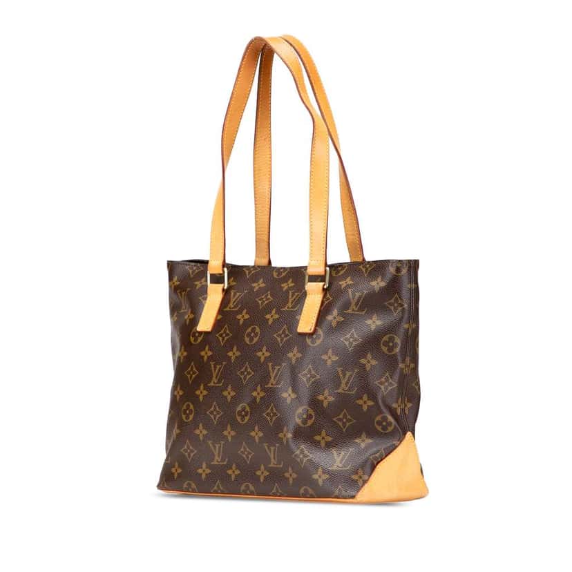 Louis Vuitton Monogram Cabas Piano Brown Canvas Good condition - Back View