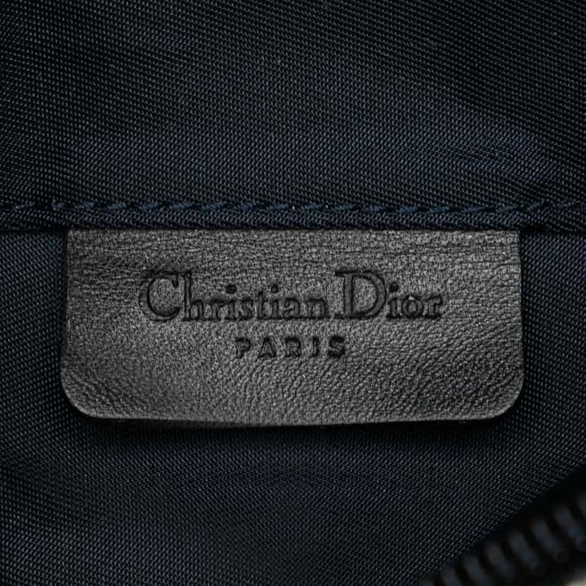 Dior Diorissimo Canvas Saddle Pouch Blue Canvas Good condition - Box View