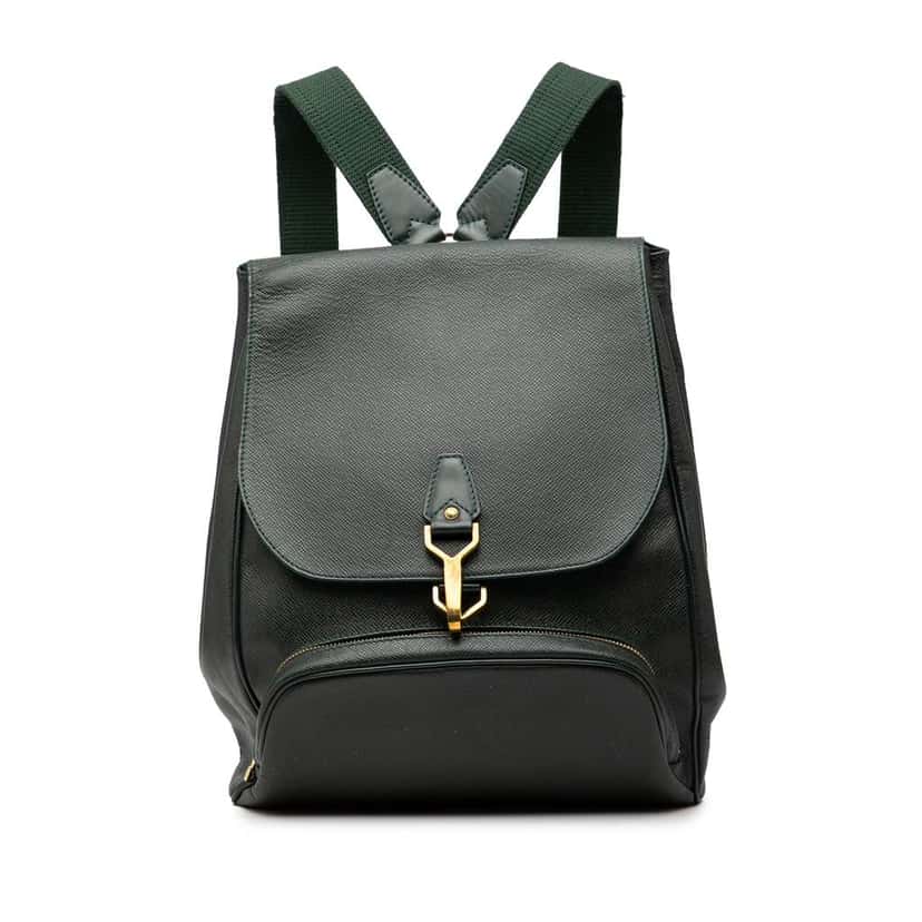 Louis Vuitton Taiga Cassiar Green Leather Good condition - Front View