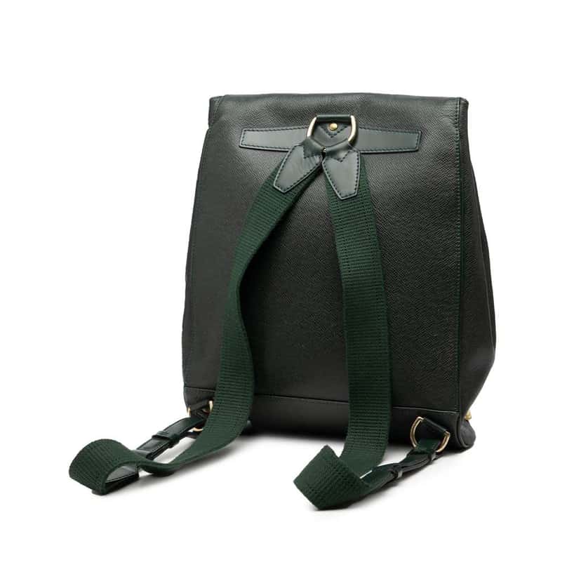 Louis Vuitton Taiga Cassiar Green Leather Good condition - Back View