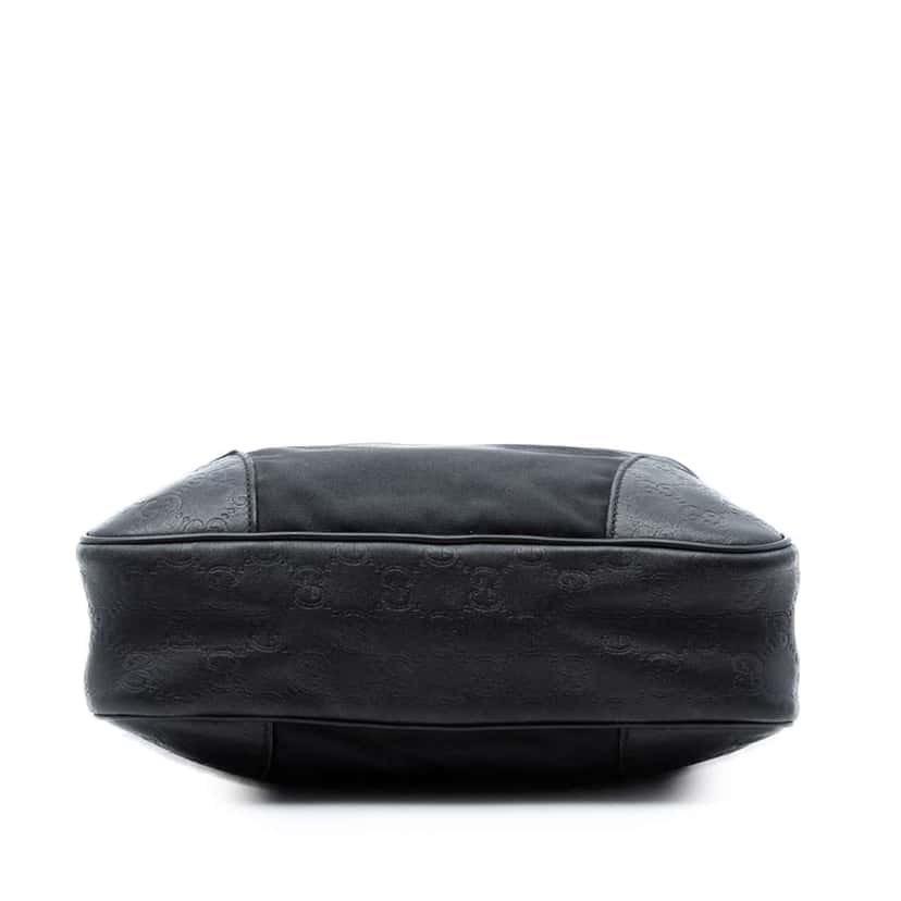 Gucci Guccissima Trimmed Nylon Crossbody Black Very good condition - Inside View