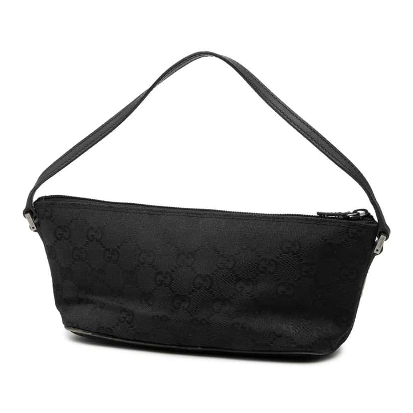 Gucci GG Canvas Boat Black Canvas Very good condition - Back View