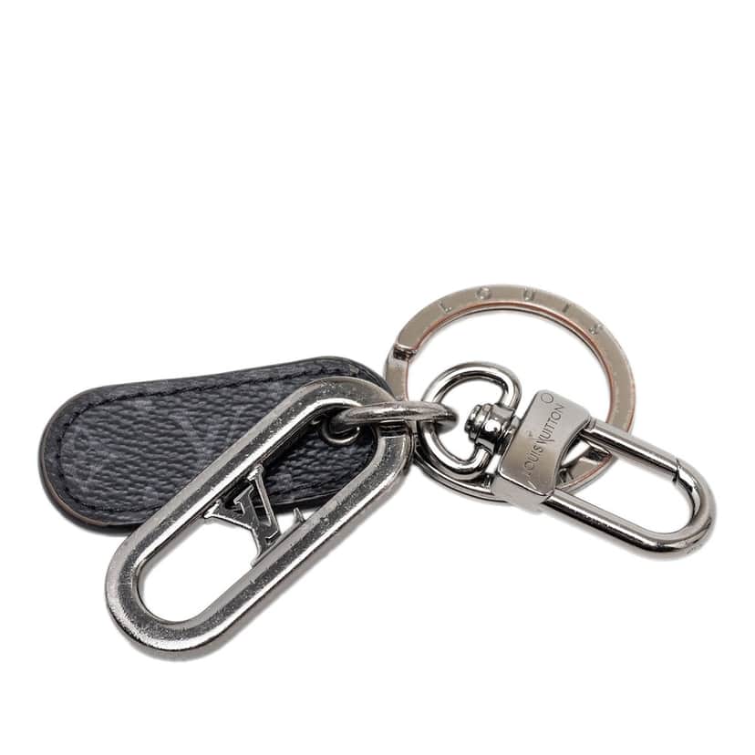 Louis Vuitton Monogram Eclipse LV Padded Circle Bag Charm And Key Holder Black Very good condition - Front View