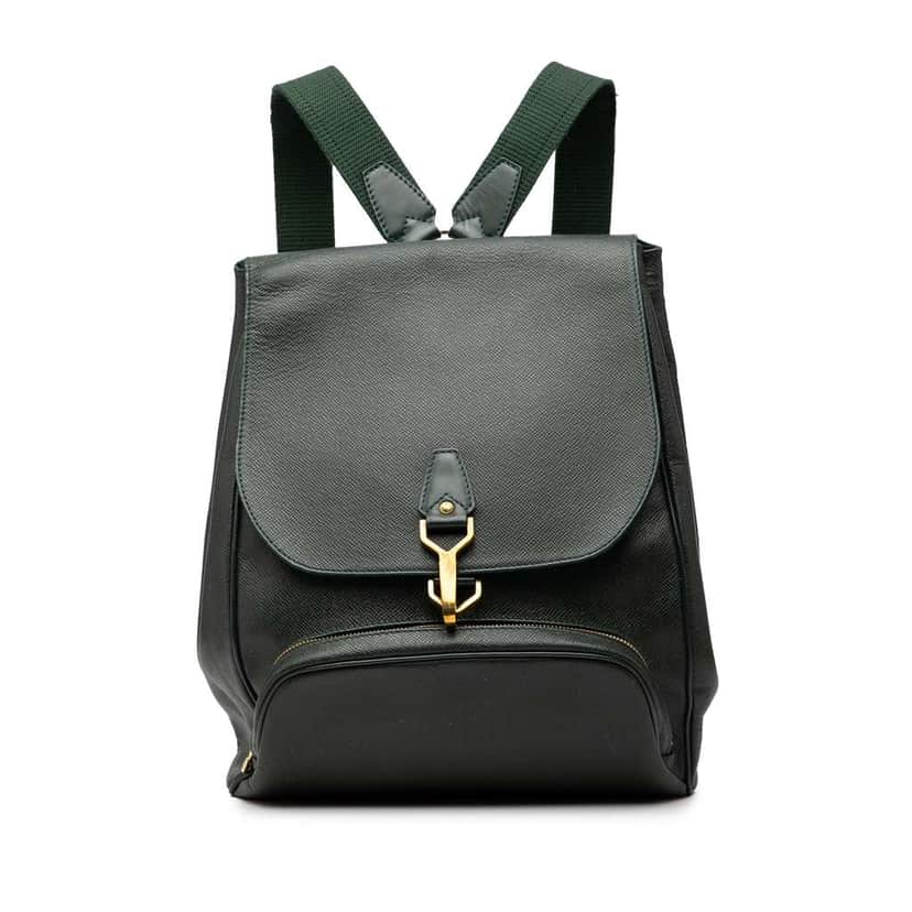 Louis Vuitton Taiga Cassiar Green Leather Good condition - Front View