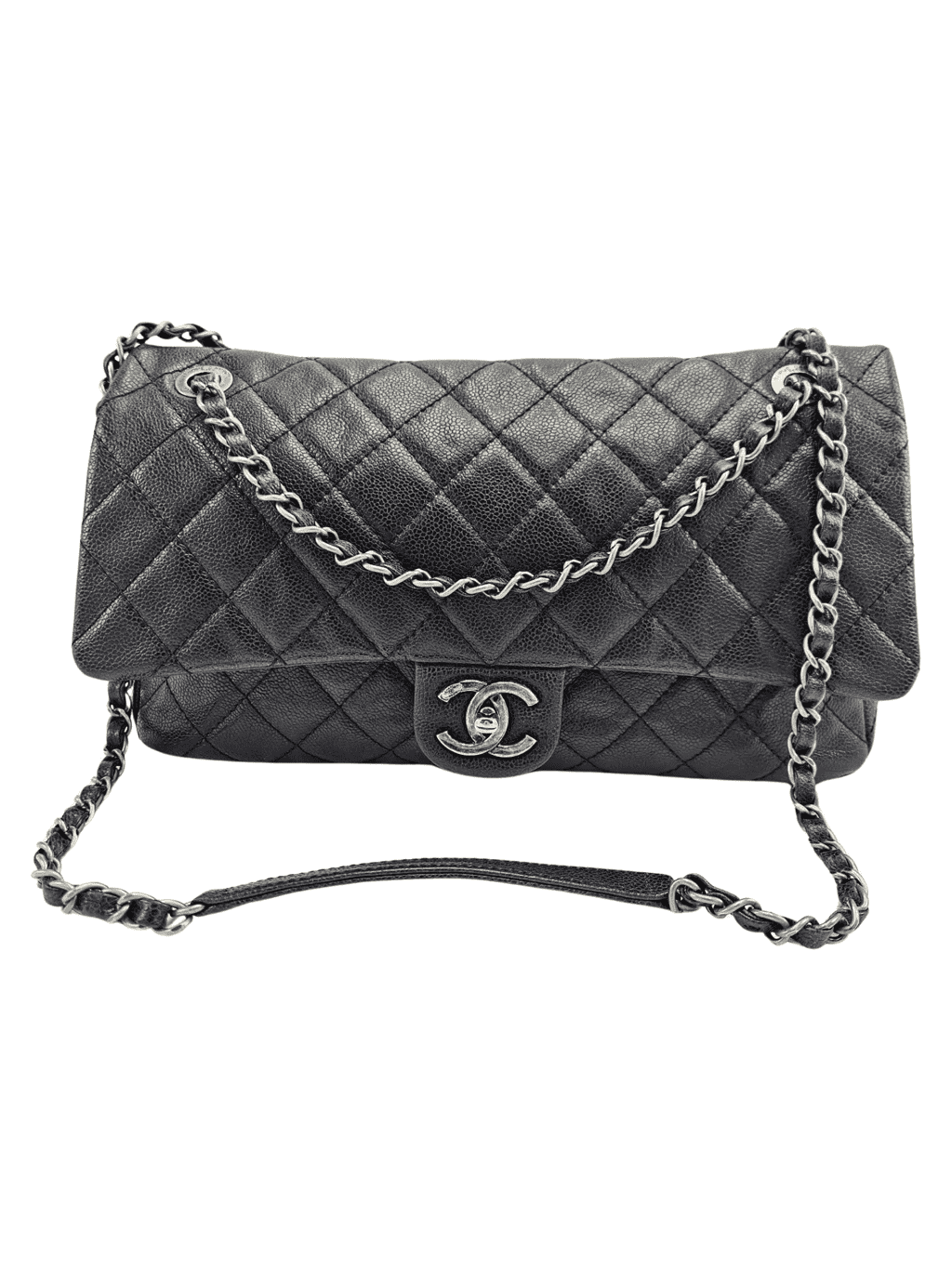 Chanel Quilted Caviar Flap Bag