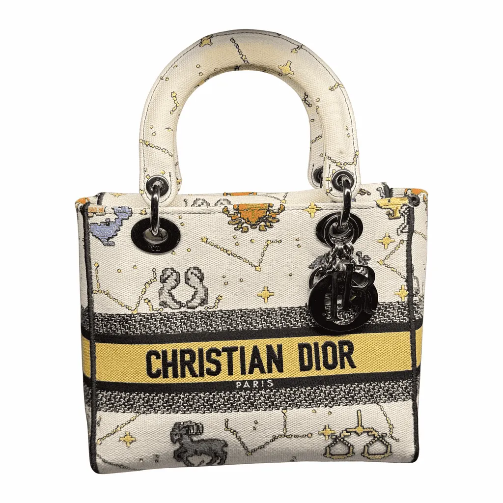 Dior Lady Dior MultiColor Cotton Silver Very good - Front View