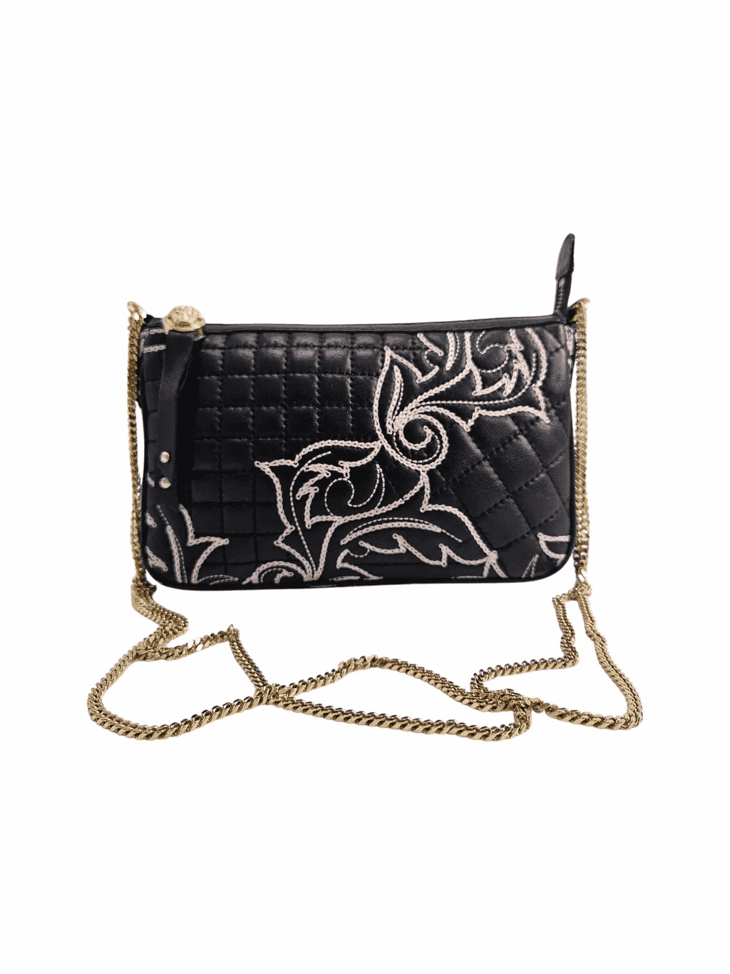 Versace Quilted Leather Chain Bag