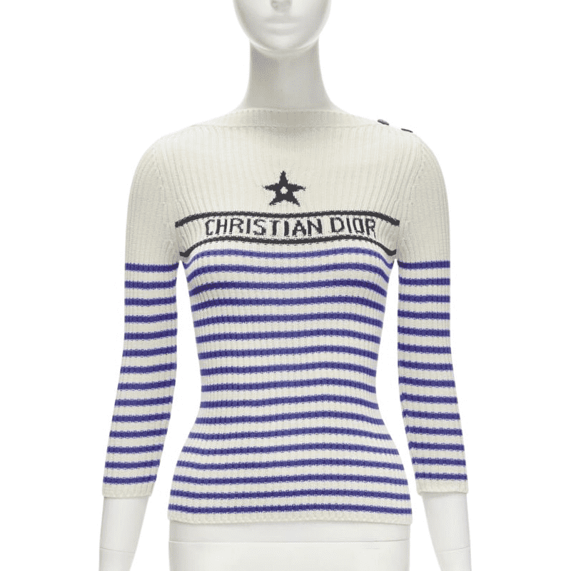 Christian Dior Blue Nautical Top