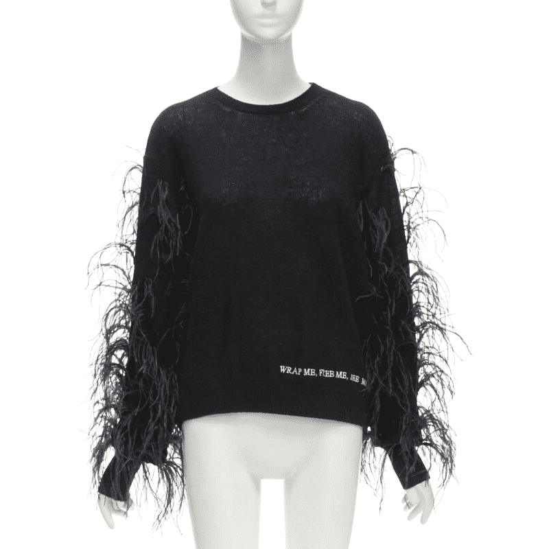 Valentino Garavani Feather Wrap Sweater