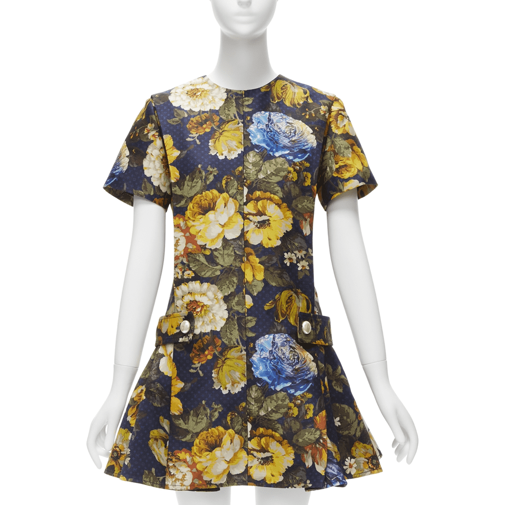 Louis Vuitton Flowers Wool Dress