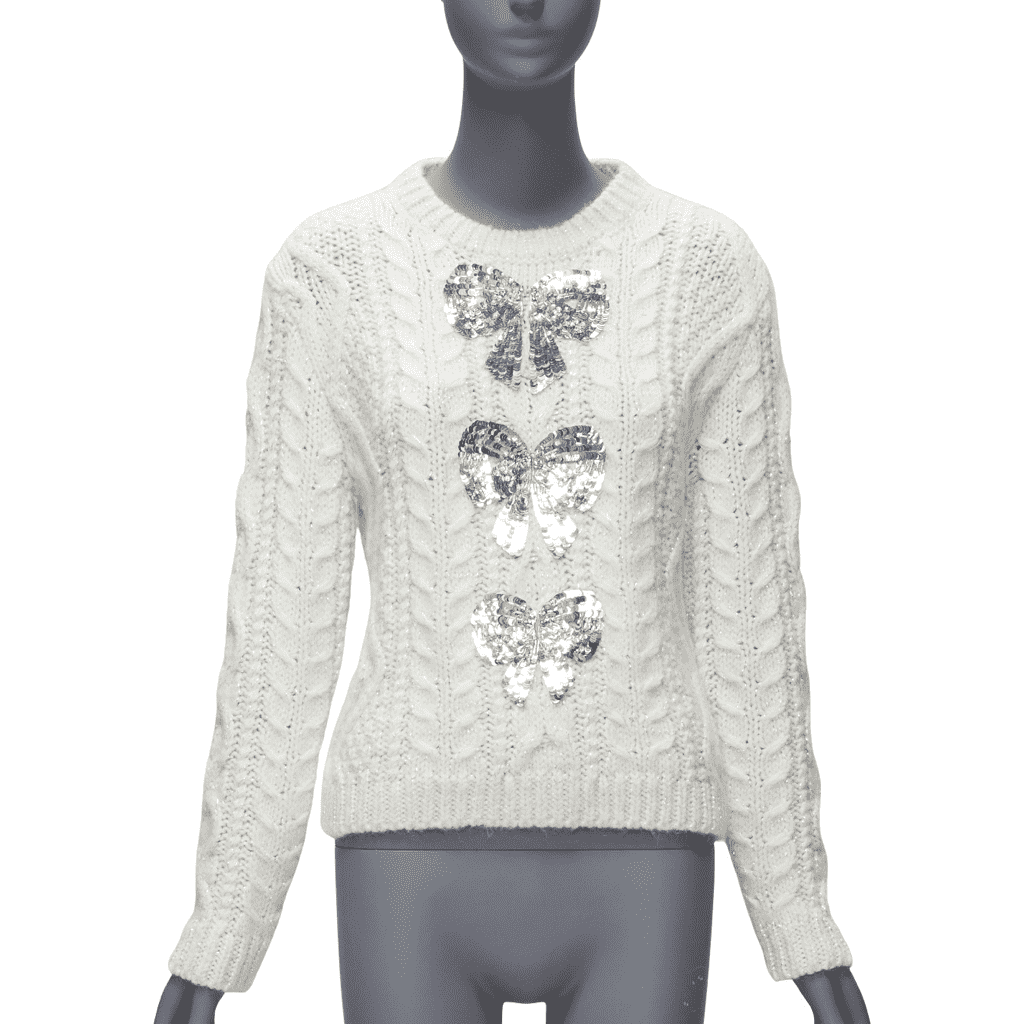 Valentino Garavani Sequins Bow Sweater