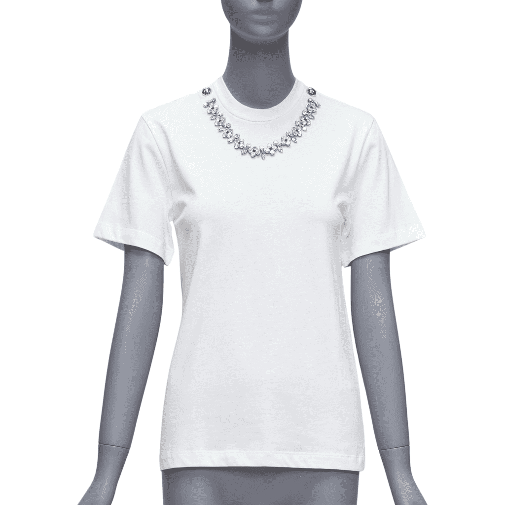 Christopher Kane Rhinestone Chain Shirt