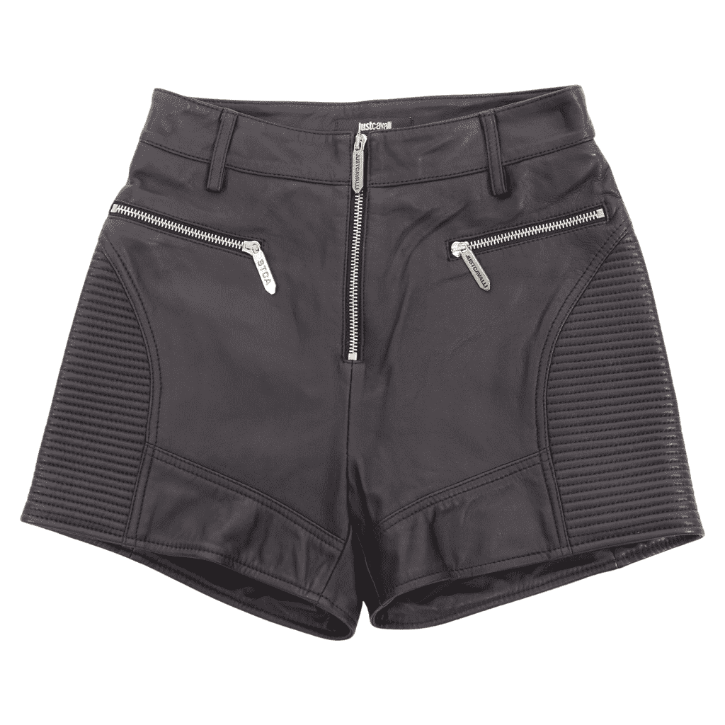 Just Cavalli Motorcycle Ribbed Shorts