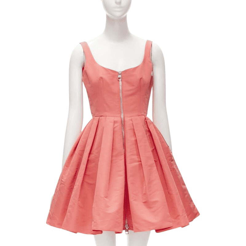 Alexander Mcqueen Pink Taffeta Fit