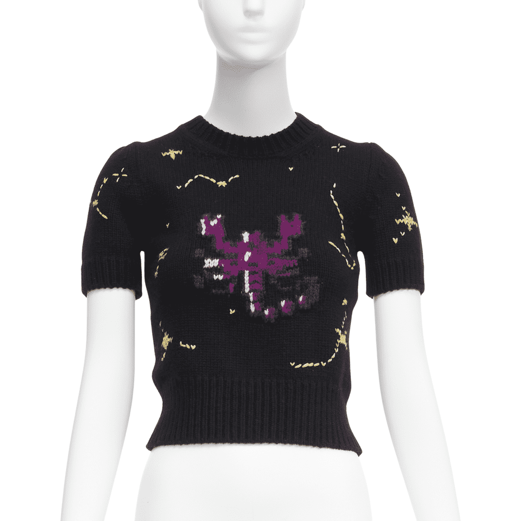 Christian Dior Zodiac Cropped Sweater