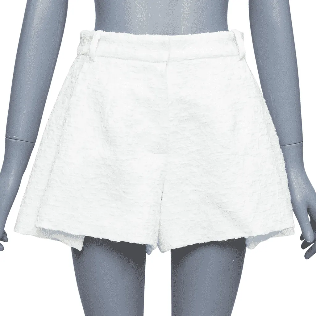 The Mannei Floral Flare Shorts Beige Cotton Very good - Front View