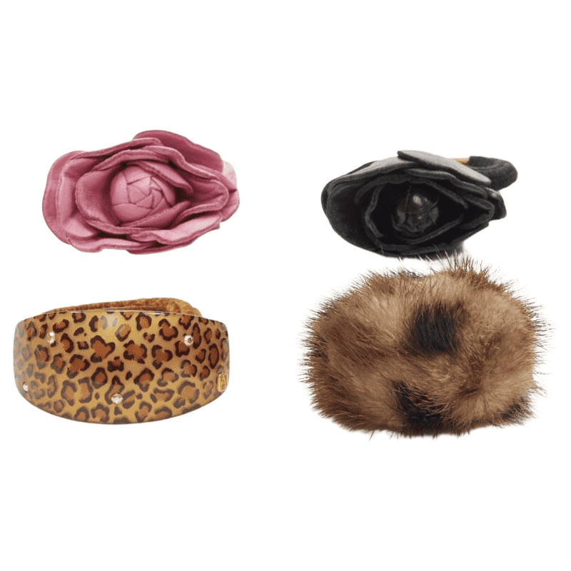 Unsigned / متعددة Rose Fur Hair Tie