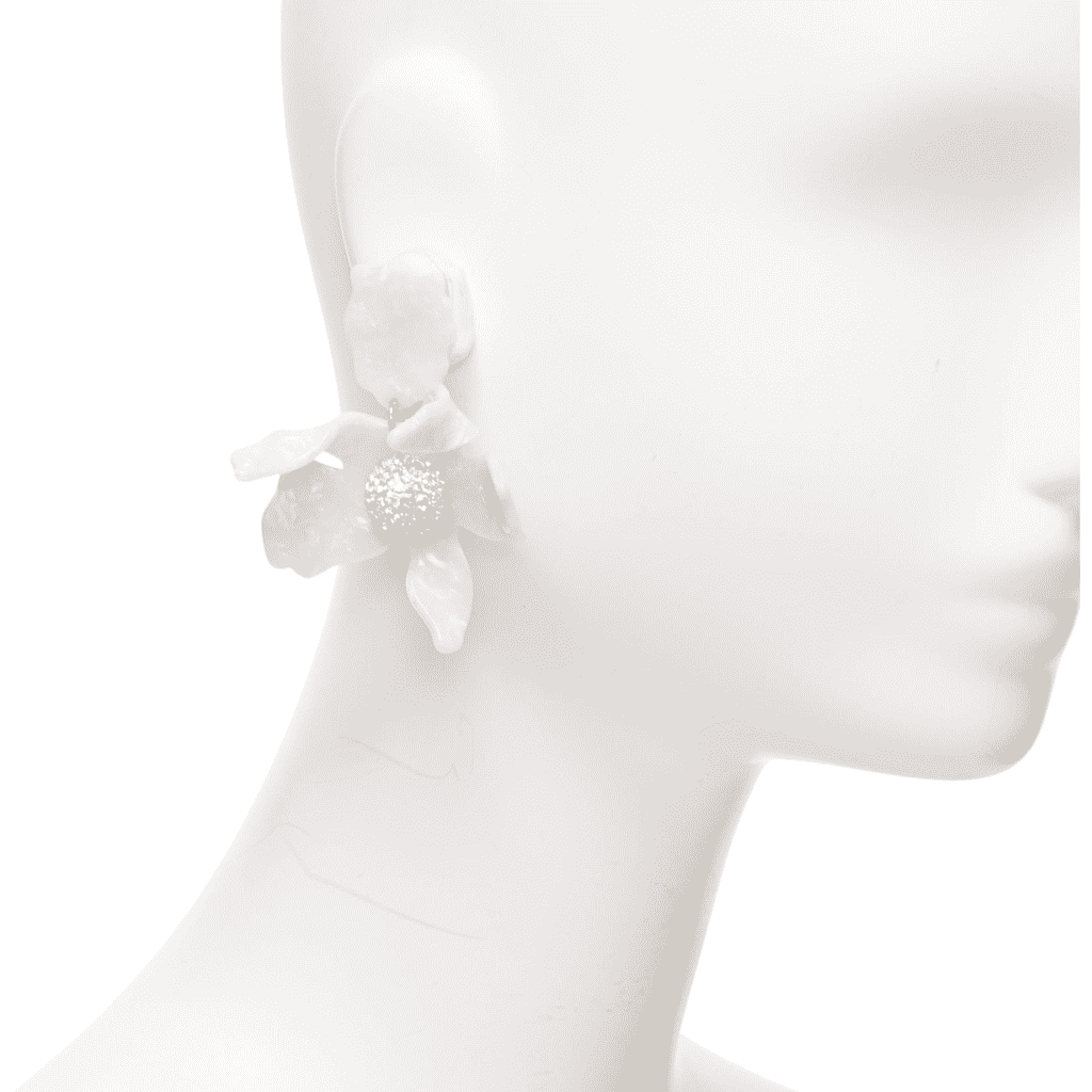 Lele Sadoughi Marbled Flower Earrings