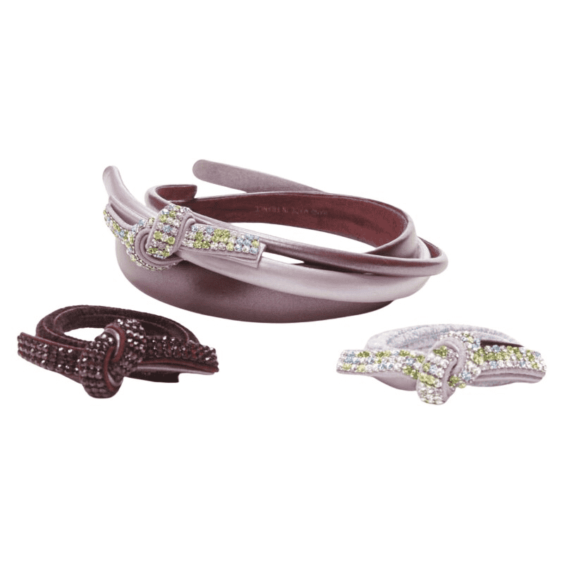 Unsigned / متعددة Purple Crystal Hair Tie