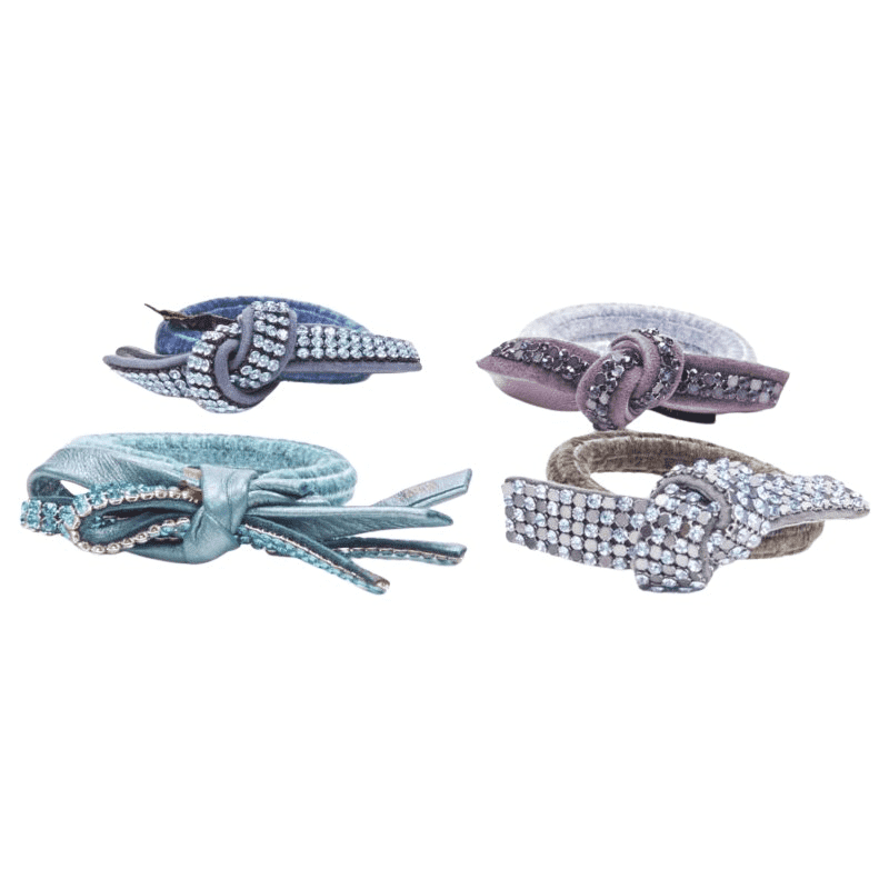 Unsigned / متعددة Purple Blue Bow Tie